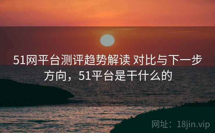 51网平台测评趋势解读 对比与下一步方向，51平台是干什么的