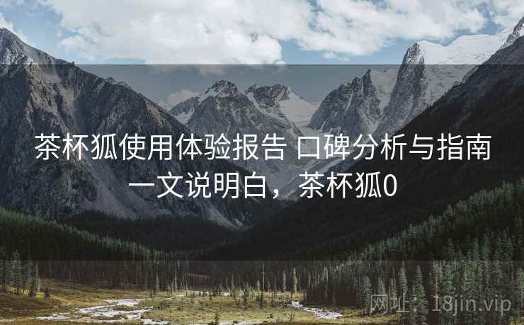 茶杯狐使用体验报告 口碑分析与指南一文说明白,茶杯狐0 茶杯狐使用体验报告 口碑分析与指南一文说明白,茶杯狐0